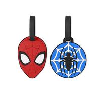 Disney Paire d'étiquettes de bagage Marvel Spiderman rouge et bleu VT700917L.PH