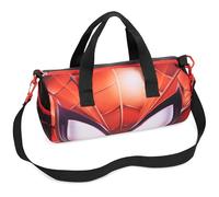 Disney Sac de Sport pour Enfant, 40 x 20 x 20 cm 2 Poches Latérales Longue Bandoulière Réglable, Fermeture Zippée (Noir/Rouge Spiderman)