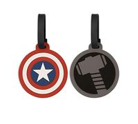 Disney Marvel Thor et Captain America Lot de 2 étiquettes à bagages Multicolore