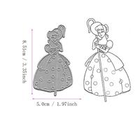 Disney-Matrices De Découpe En Métal Pour Bricolage,Album De Scrapbooking 3d,Décoration De Carte De Vministériels X,Modèle De Princesse Naine Créative,Nouveau,2022.M.85.109mmx50.043mm