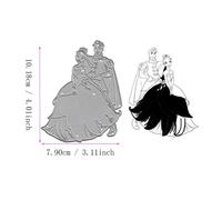 Disney-Matrices De Découpe En Métal Pour Bricolage,Album De Scrapbooking 3d,Décoration De Carte De Vministériels X,Modèle De Princesse Naine Créative,Nouveau,2022.M.101.893mmx79.016mm