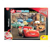 Disney, Maxi Puzzle pour Enfants à partir de 4 Ans, 108 pièces, 2 en 1 Double Face Recto/Verso avec Le Dos à colorier - Disney Cars 3 63963