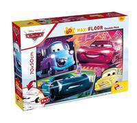 Disney, Maxi Puzzle pour Enfants à partir de 4 Ans, 60 pièces, 2 en 1 Double Face Recto/Verso avec Le Dos à colorier - Disney Cars 3 64007