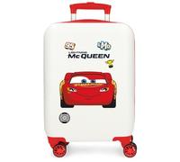 Disney Joumma Cars Mcqueen Rouge Valise Cabine Blanc 33x50x20 cm Rigide 2.35 kgs Serrure à Combinaison Latérale ABS 2.35 kgs 33L Bagage à Main