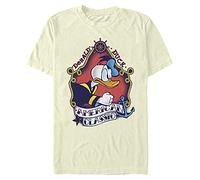 Disney Men's Characters Sailor Donald Flash T-Shirt, Cream, 3X-Large