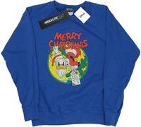 Disney - "Merry Christmas" Sweat-shirt pour femme BI28063 (L) (Bleu roi)