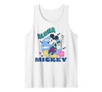Disney Mickey And Friends Aloha Mickey Playing Ukulele Tunes Débardeur