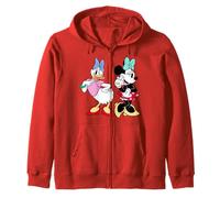 Disney Mickey And Friends Daisy And Minnie Mouse Classic Art Sweat à Capuche