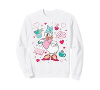 Disney Mickey And Friends Daisy Duck Around Her Iconic Items Sweatshirt