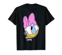 Disney Mickey And Friends Daisy Duck Big Face Signature T-Shirt