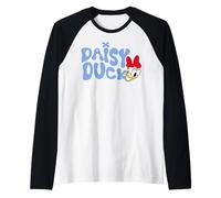 Disney Mickey And Friends Daisy Duck Classic Vintage Art Manche Raglan