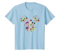 Disney Mickey And Friends Easter Mickey & Minnie Collage T-Shirt, Enfant, Bleu Céleste, 3 ans