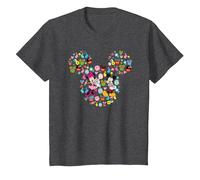 Disney Mickey And Friends Easter Mickey & Minnie Collage T-Shirt, Enfant, Chiné Foncé, 12 ans