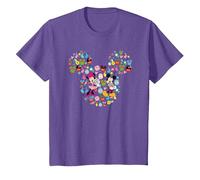 Disney Mickey And Friends Easter Mickey & Minnie Collage T-Shirt, Enfant, Violet Chiné, 4 ans