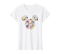 Disney Mickey And Friends Easter Mickey & Minnie Collage T-Shirt, Femme, Blanc, S