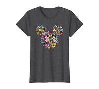 Disney Mickey And Friends Easter Mickey & Minnie Collage T-Shirt, Femme, Chiné Foncé, S