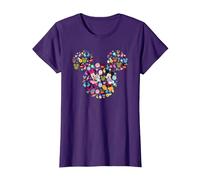 Disney Mickey And Friends Easter Mickey & Minnie Collage T-Shirt, Femme, Violet, S