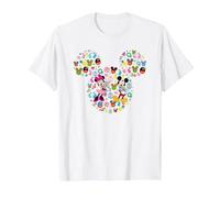 Disney Mickey And Friends Easter Mickey & Minnie Collage T-Shirt, Homme, Blanc, 5XL