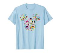 Disney Mickey And Friends Easter Mickey & Minnie Collage T-Shirt, Homme, Bleu Céleste, S