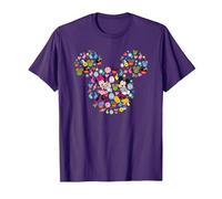 Disney Mickey And Friends Easter Mickey & Minnie Collage T-Shirt, Homme, Violet, S