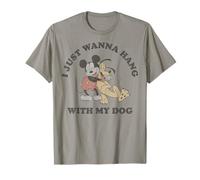 Disney Mickey And Friends I Just Want To Hang With My Dog T-Shirt
