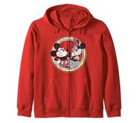 Disney Mickey And Friends Mickey & Minnie Retro Rainbow Sweat à Capuche