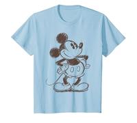 Disney Mickey And Friends Mickey Mouse Sketch T-Shirt, Enfant, Bleu Céleste, 12 ans