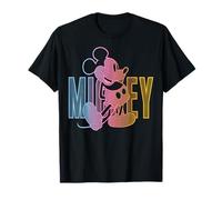 Disney Mickey And Friends Mickey Rainbow Gradient Fill T-Shirt