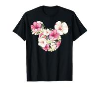 Disney Mickey And Friends Tropical Floral Print Silhouette T-Shirt