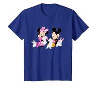 Disney Mickey and Minnie Mouse Easter Bunnies T-Shirt, Enfant, Bleu Royal, 10 ans