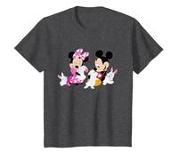 Disney Mickey and Minnie Mouse Easter Bunnies T-Shirt, Enfant, Chiné Foncé, 3 ans