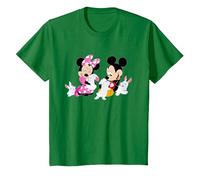 Disney Mickey and Minnie Mouse Easter Bunnies T-Shirt, Enfant, Vert Kelly, 4 ans