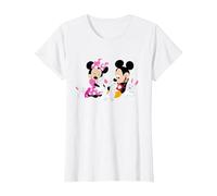 Disney Mickey and Minnie Mouse Easter Bunnies T-Shirt, Femme, Blanc, XS