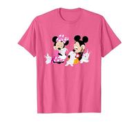 Disney Mickey and Minnie Mouse Easter Bunnies T-Shirt, Homme, Rose Chiné, M