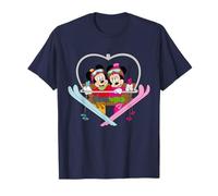 Disney Mickey and Minnie Mouse Heart Shaped Ski Lift T-Shirt
