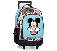 Disney Mickey Be Cool Sac à Dos Compact 2 Roues Bleu 32x43x21 cms Polyester 28,9L