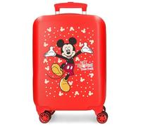 DISNEY Mickey Best Friends Together Garçon Bagage - Bagage pour Enfant, Rouge, Valise