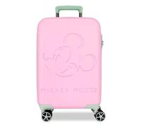 Disney Mickey Crazy Trip Valise Cabine Rose 36 x 55 x 20 cm Rigide 2,5 kg Fermeture TSA ABS 2,5 kg 39,6 L Bagage à Main, Rose, Talla única, Valise Cabine