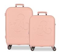 Disney Mickey Good Trip Jeu de valises Rose 55/70 cm Rigide 5,65 kg Fermeture TSA ABS 5,65 kg 136,61 L Extensible Bagage à Main, Rose, Talla única, Jeu de valises