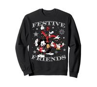 Disney Mickey Donald & Goofy Festive Friends Christmas Sweatshirt