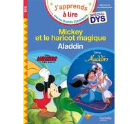 Disney - Mickey et le haricot magique / Aladdin - Spécial DYS (dyslexie) Spécial dyslexie - Isabelle Albertin - Hachette Education - broché - Scolaire / Universitaire