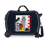 Disney Mickey et Minnie Travel the World Italie Bleu Valise pour enfant 50x39x20 cm ABS rigide Fermeture à combinaison latérale 34L 1,8 kg 4 roues bagage à main