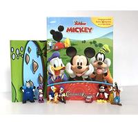 Disney Mickey et ses amis Comptines et Figurines - Livre illustré, 10 figurines, tapis de jeu