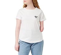 Disney Mickey Face EMB T-Shirt, Blanc (White WHT), 38 Femme