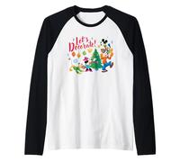 Disney Mickey & Friends Christmas Tree Let's Decorate! Manche Raglan