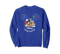 Disney Mickey & Friends Fireworks Vacation Family Trip 2024 Sweatshirt, Unisexe pour adultes, Bleu Royal, XL