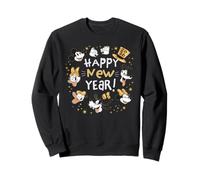 Disney Mickey & Friends Happy New Year 2026 Retro Party Sweatshirt