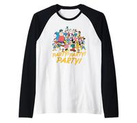 Disney Mickey & Friends Party! Party! Party! Group Matching Manche Raglan