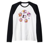 Disney Mickey & Friends Spring Easter Friendly Flower Faces Manche Raglan