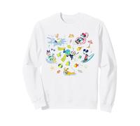 Disney Mickey & Friends Summer Beach Vacation Fun Coquette Sweatshirt